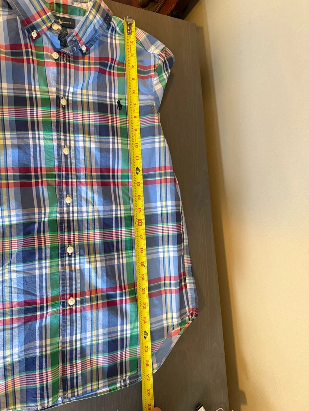 Ralph Lauren Boys Blue Plaid Button-Down Shirt NEW